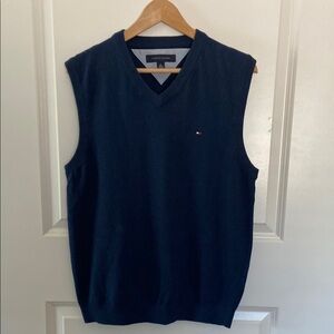 Tommy Hilfiger Blue V-Neck Sweater